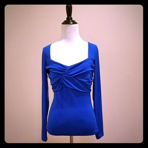 Sexy royal blue long sleeve